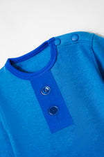 Load image into Gallery viewer, Blue Romper Set