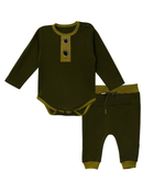 Load image into Gallery viewer, Olive Romper Set