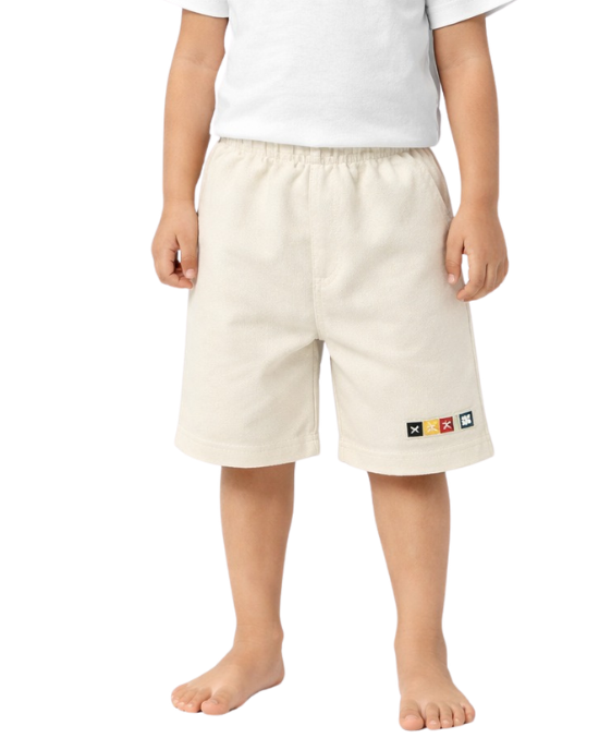 Cream Jersey Shorts