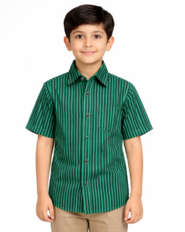 Green Button-Down Shirt