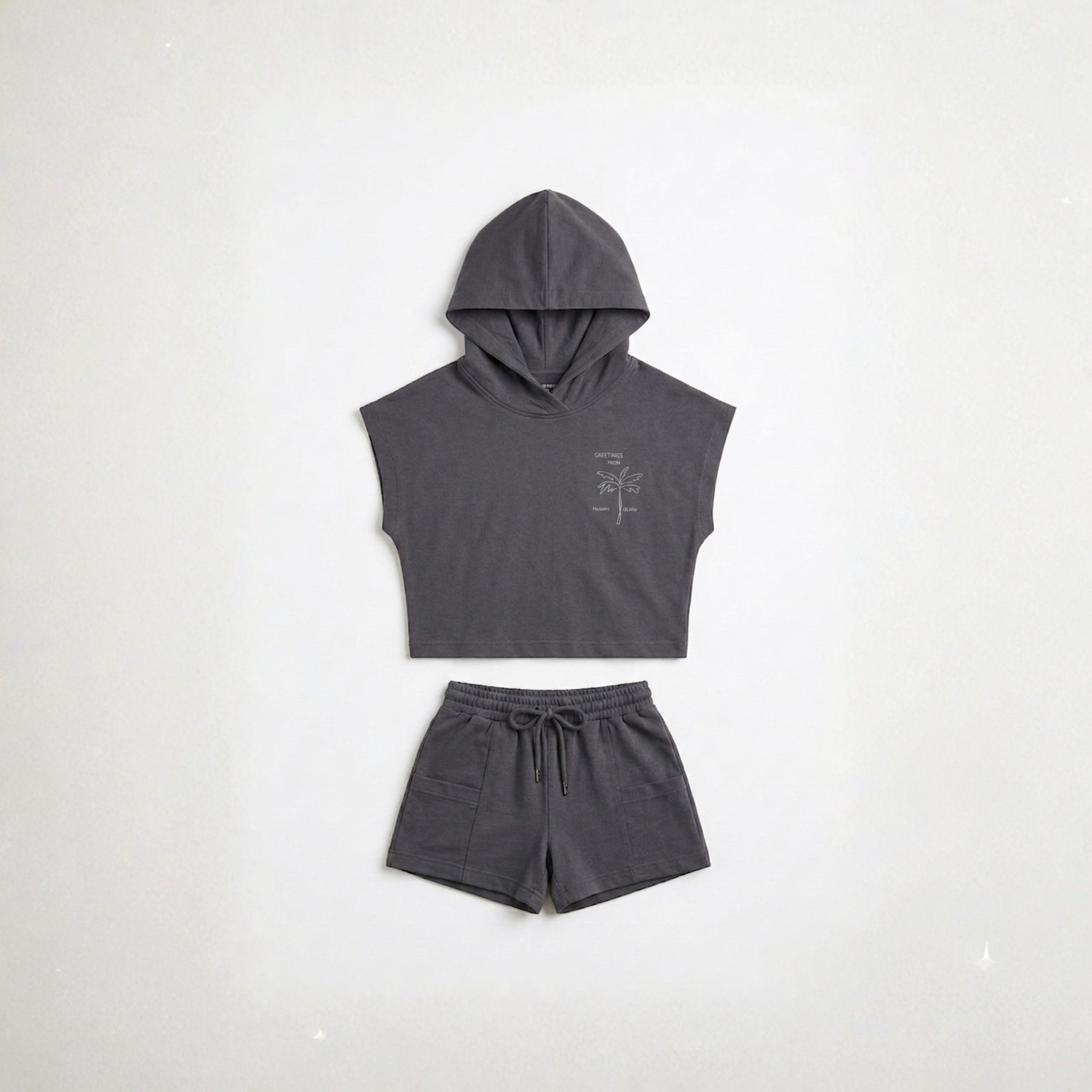 Charcoal Gray Street-wear | Co-ord set