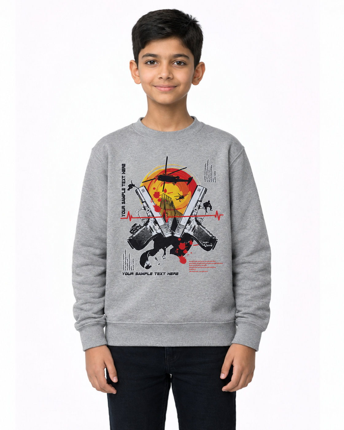 Mist Grey Sweat Shirt