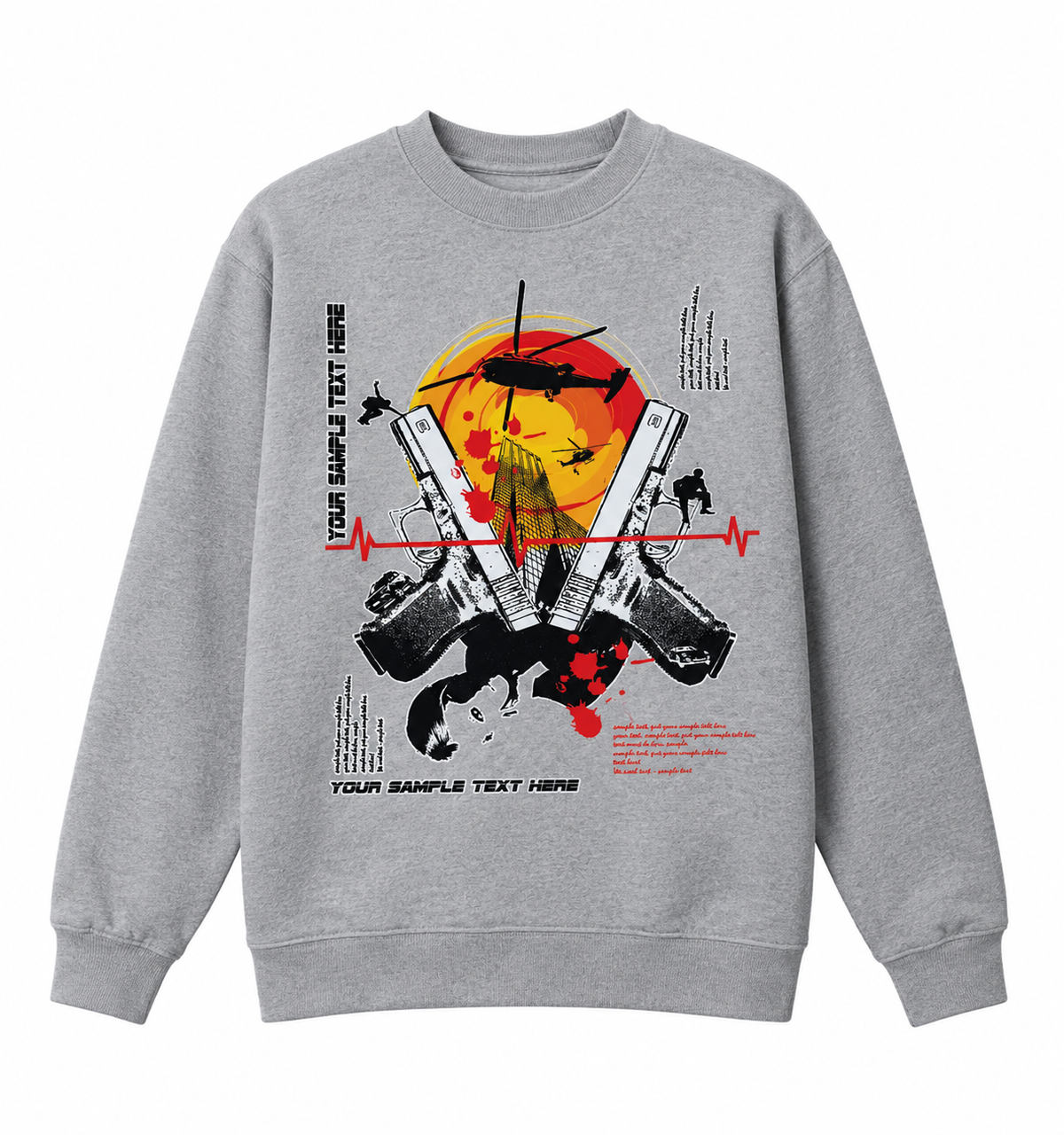 Mist Grey Sweat Shirt