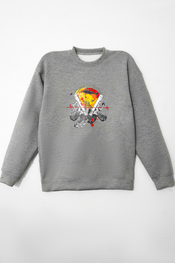 Mist Grey Sweat Shirt