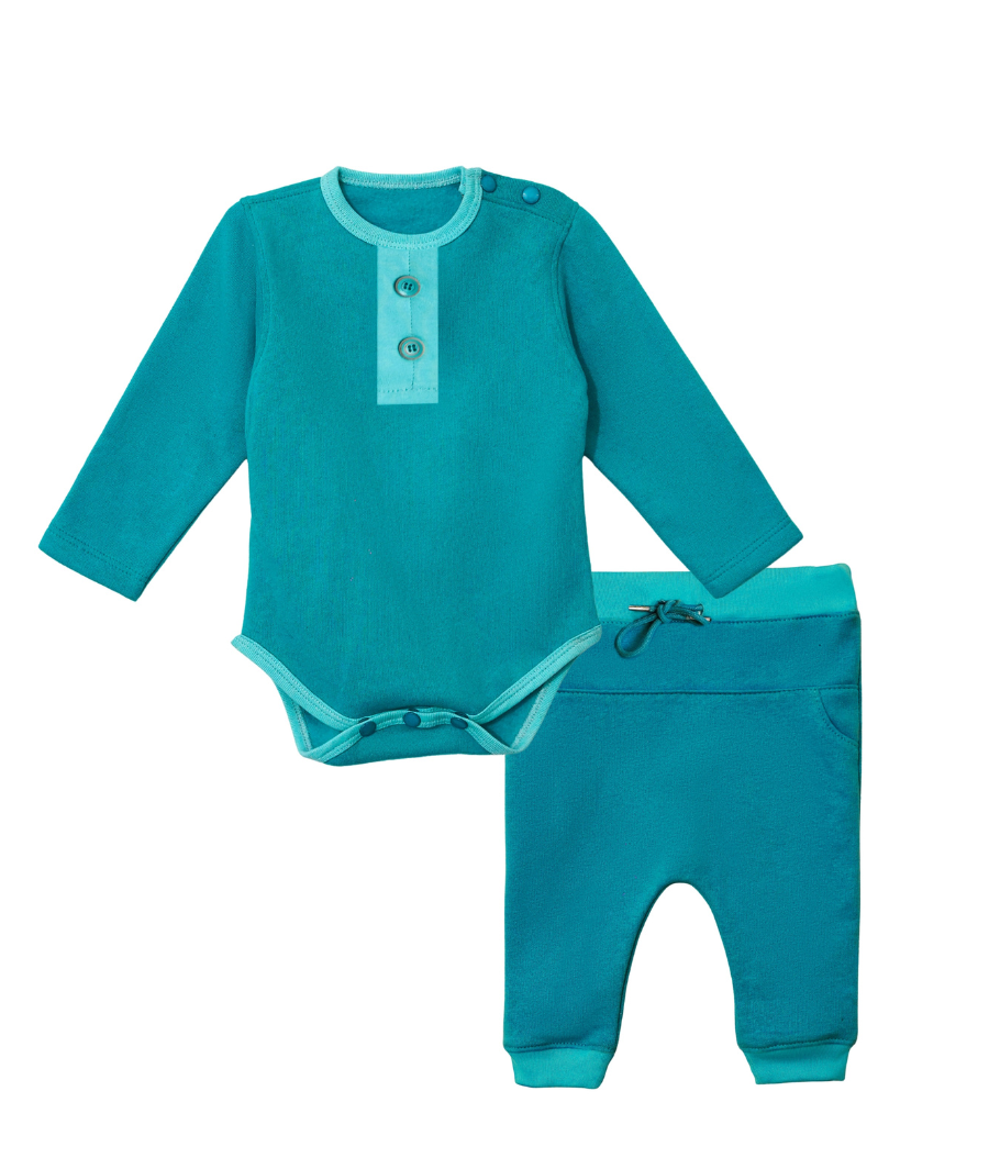Turquoise Romper Set