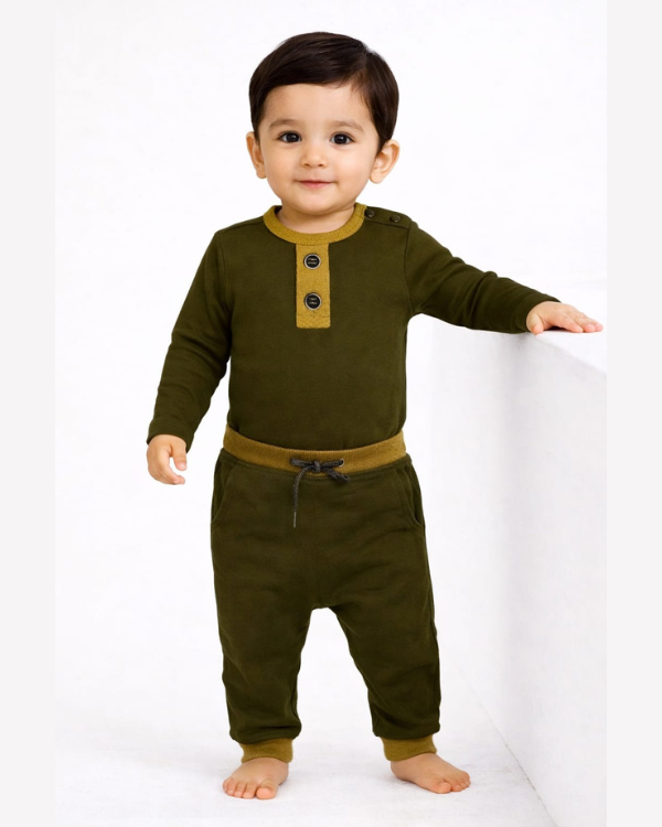 Olive Romper Set