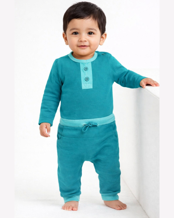 Turquoise Romper Set