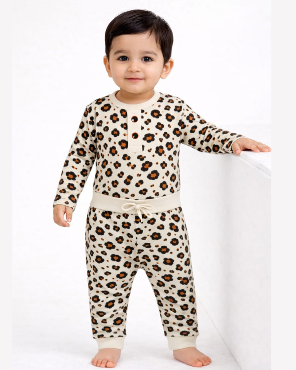 Cheeta Romper Set
