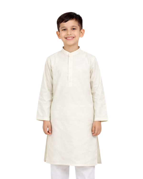 Off-white Yellow Kurta