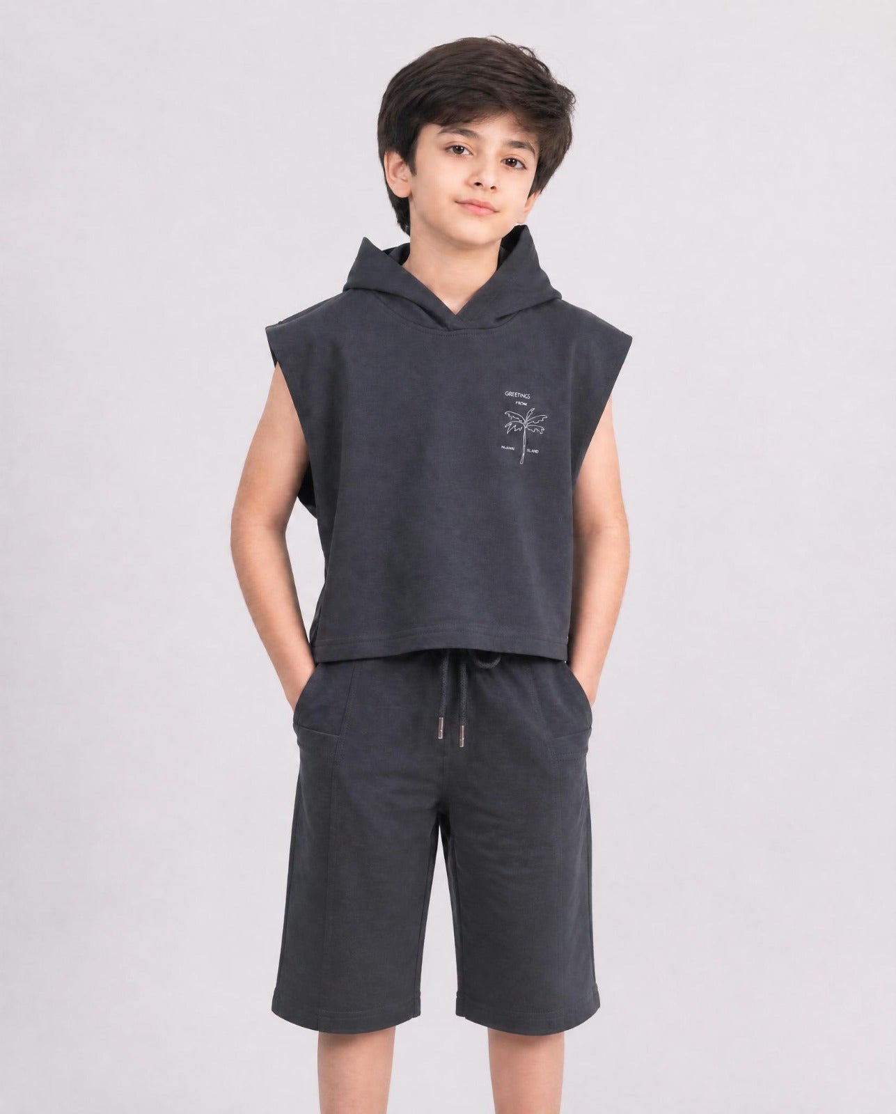 Charcoal Gray Street-wear | Co-ord set